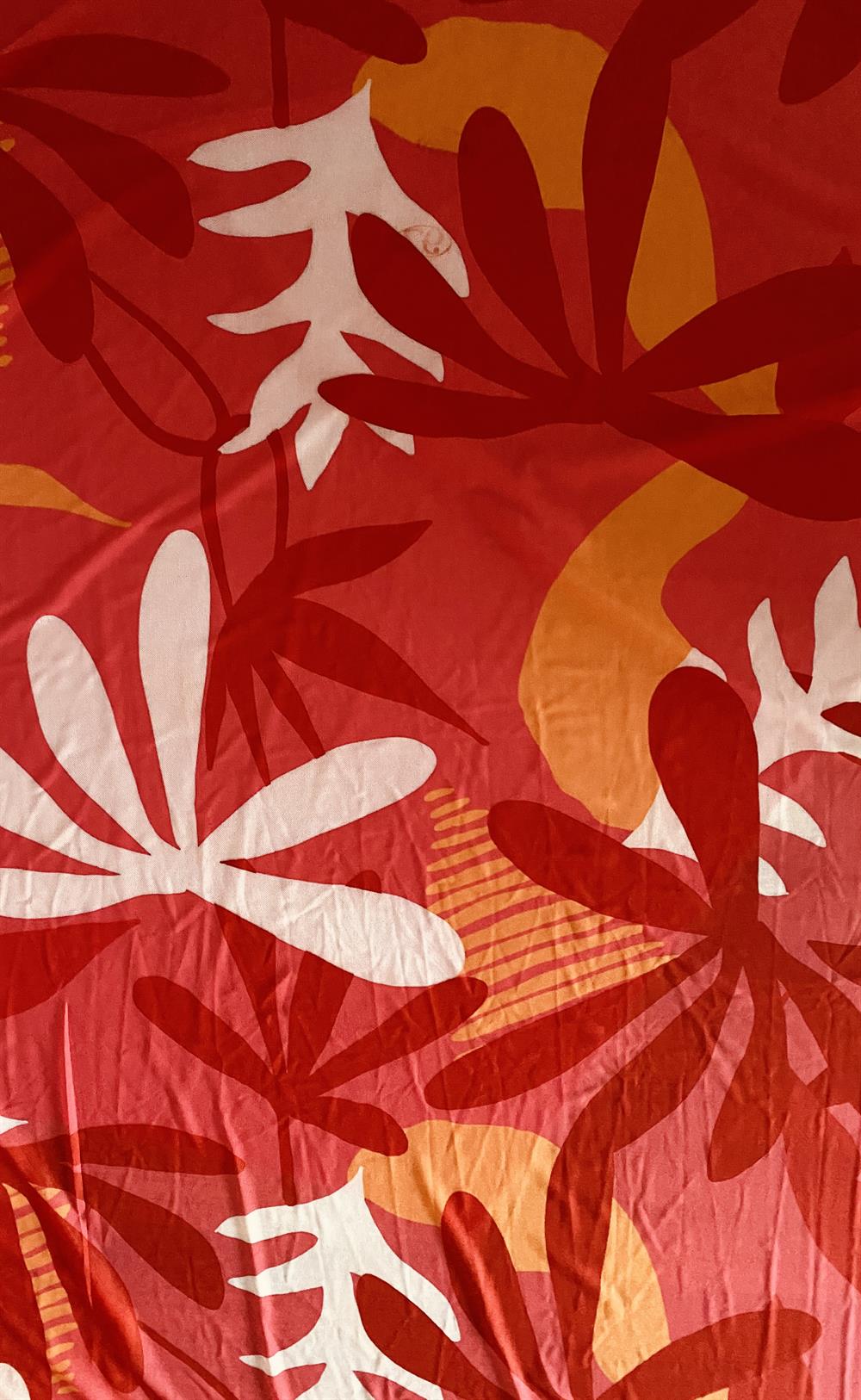 Geometric Leaves Printed Tulle ks