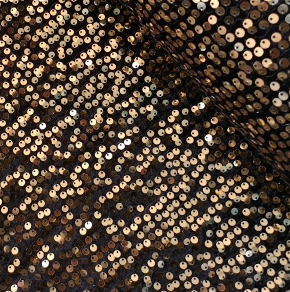 Golden Lycra Sequin on velvet