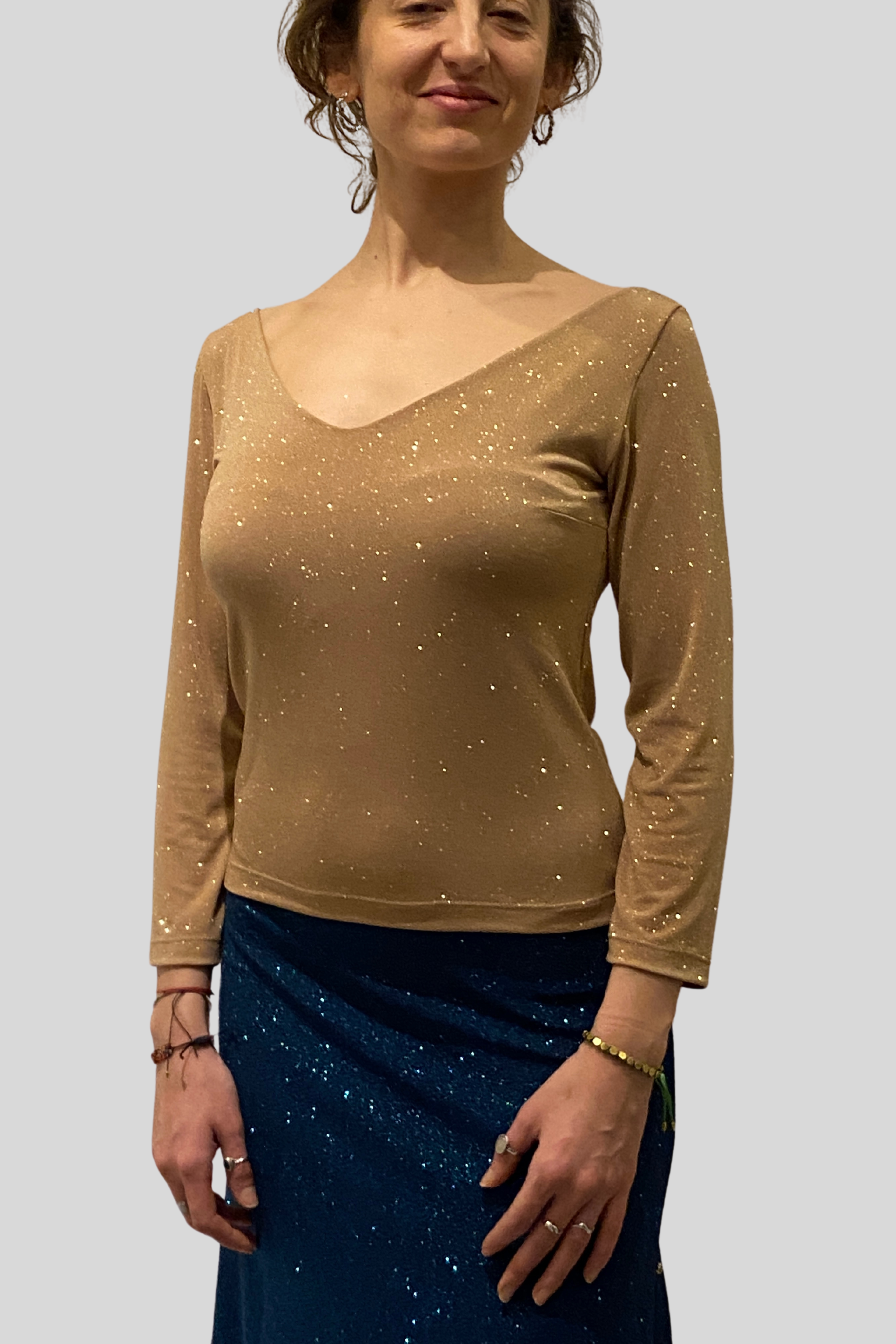 Golden Shiny Tango Top No5-B