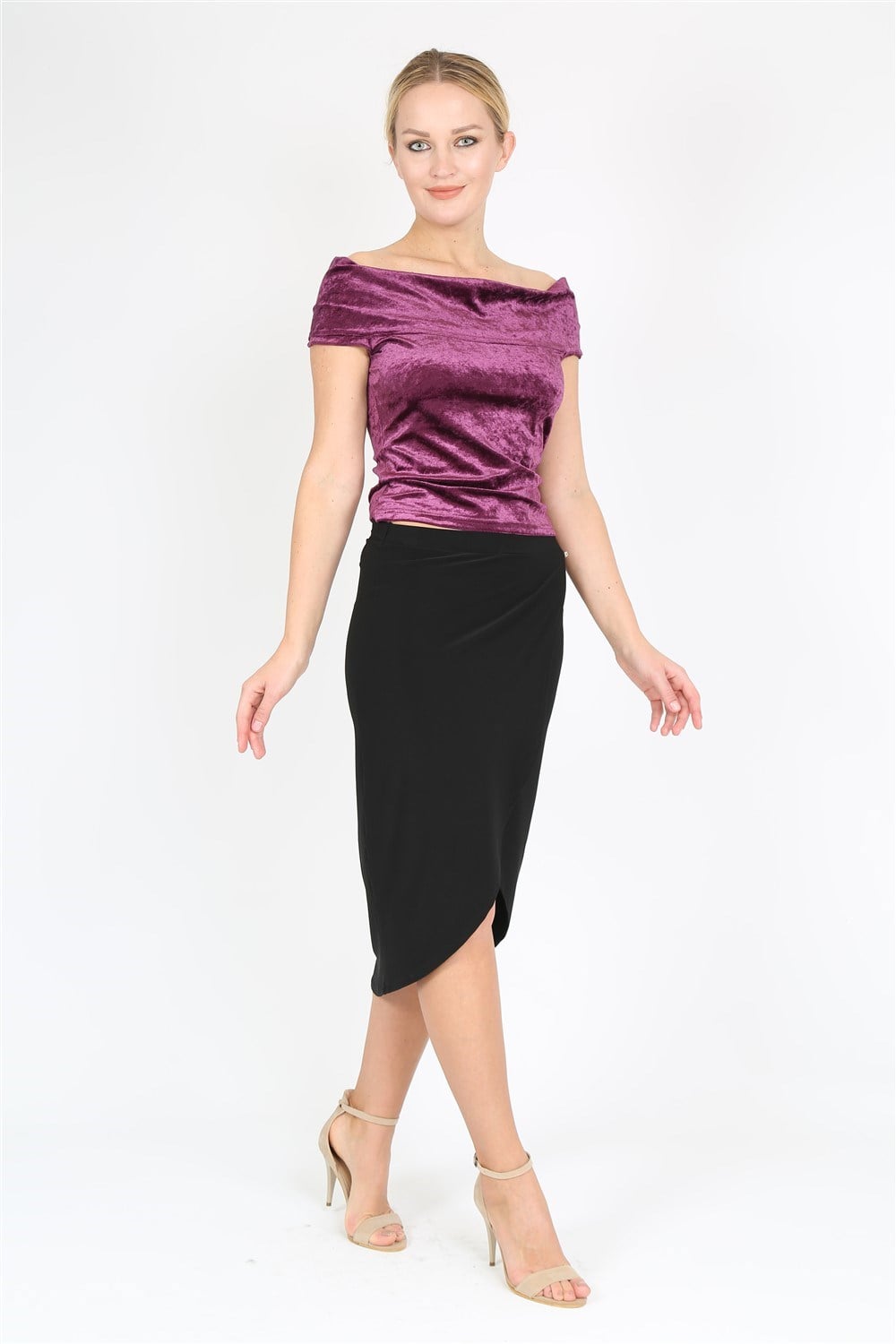 Black Velvet Tango Skirt No1