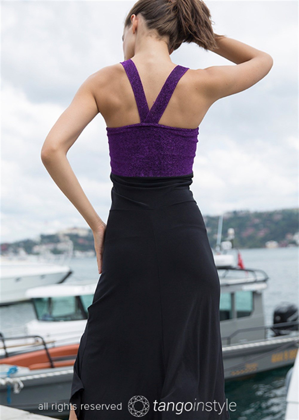 Kalın Askılı Elbise 