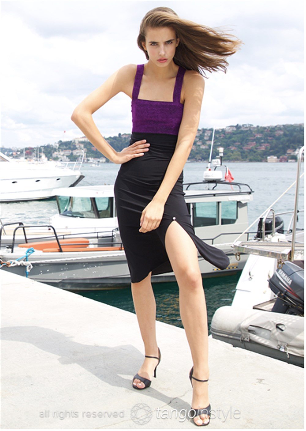 Kalın Askılı Elbise No6