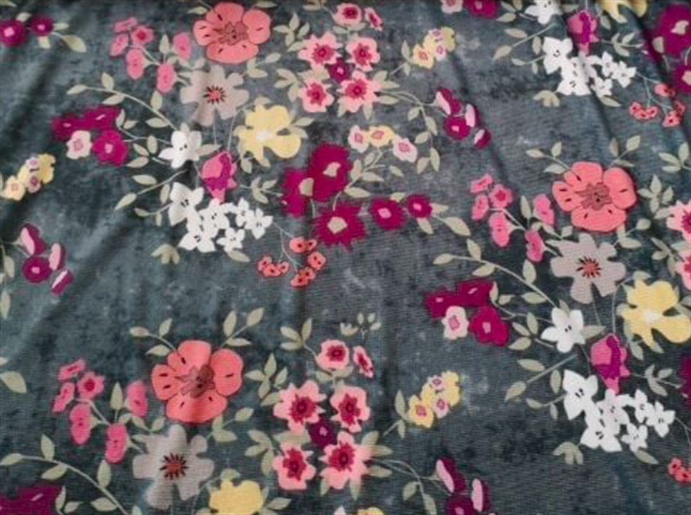 Printed Lycra Velvet - 11