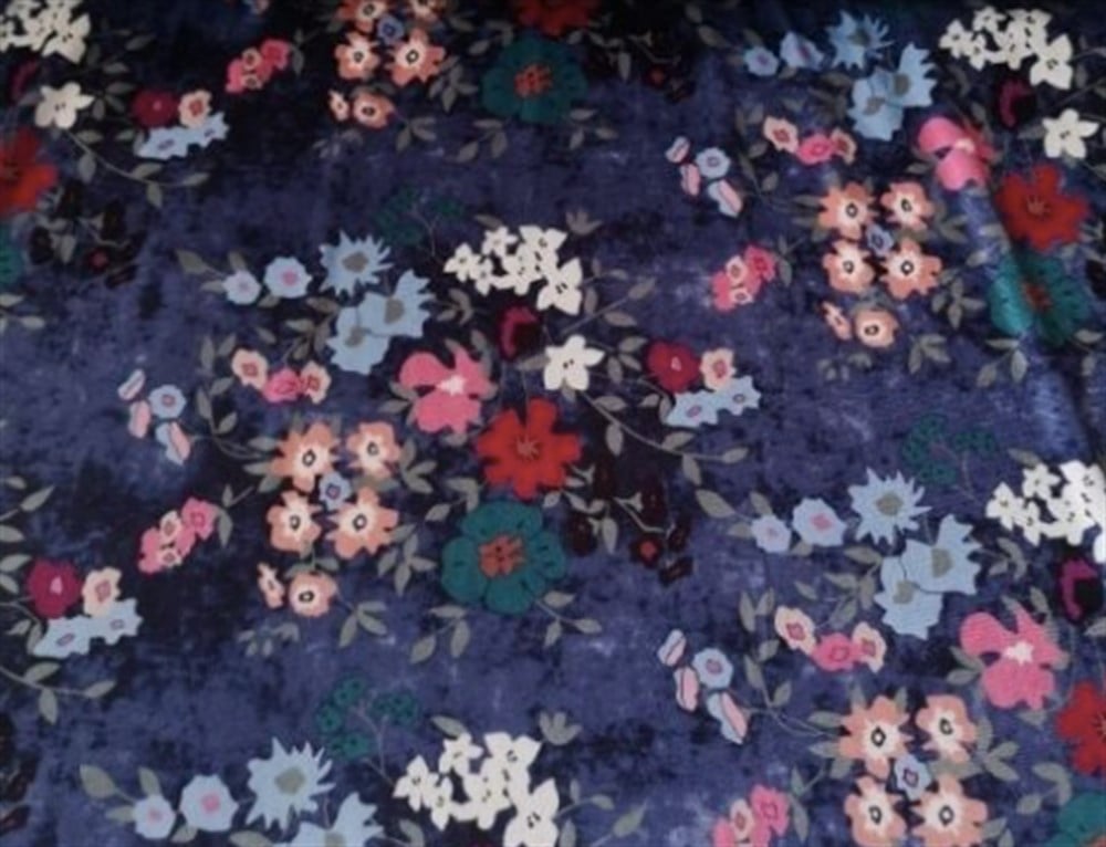 Printed Lycra Velvet - 2