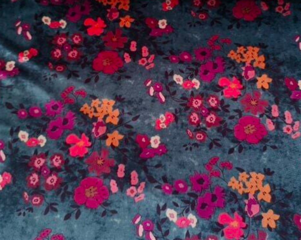 Printed Lycra Velvet - 9