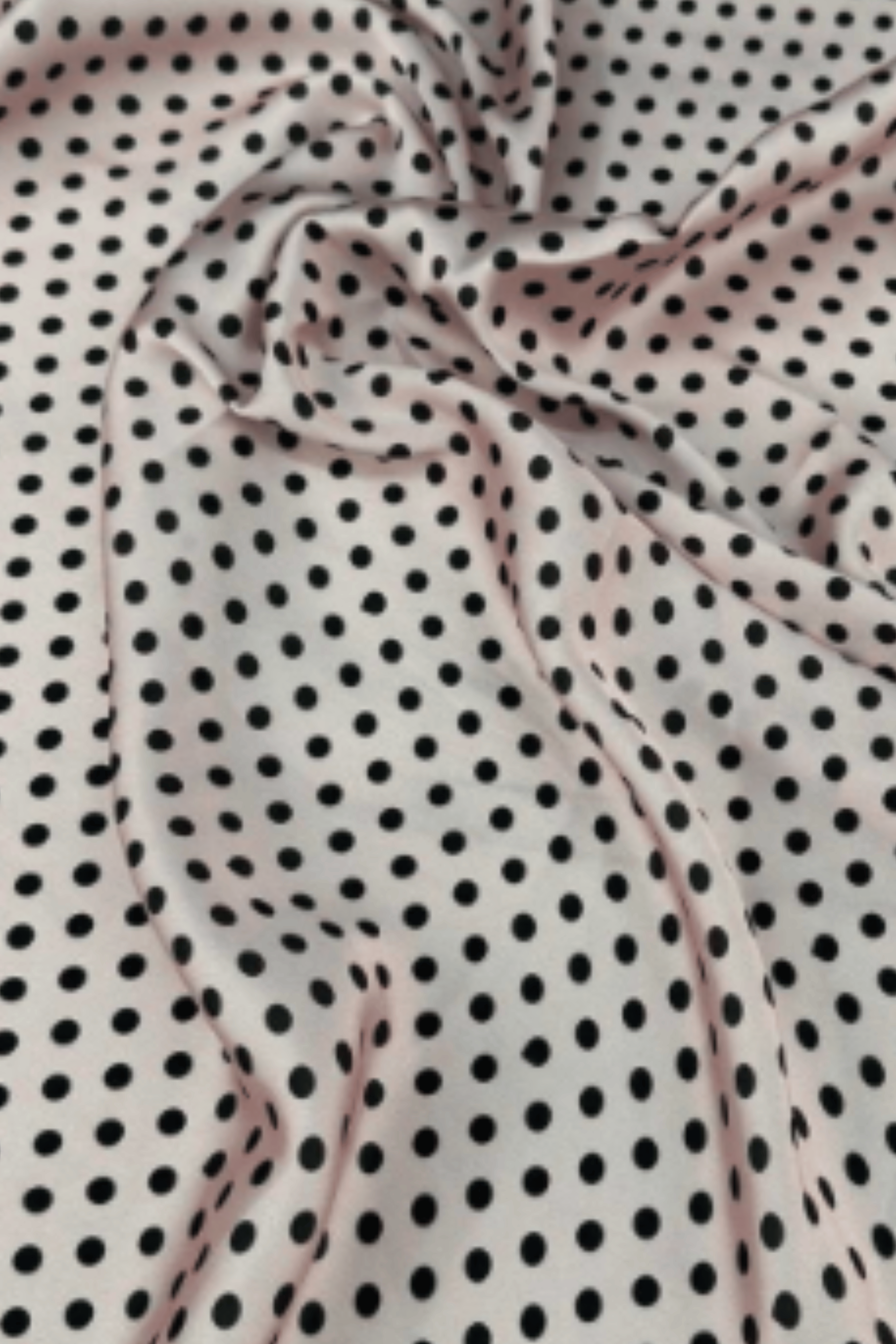 Printed Silk Satin 20 - powder&black - iu