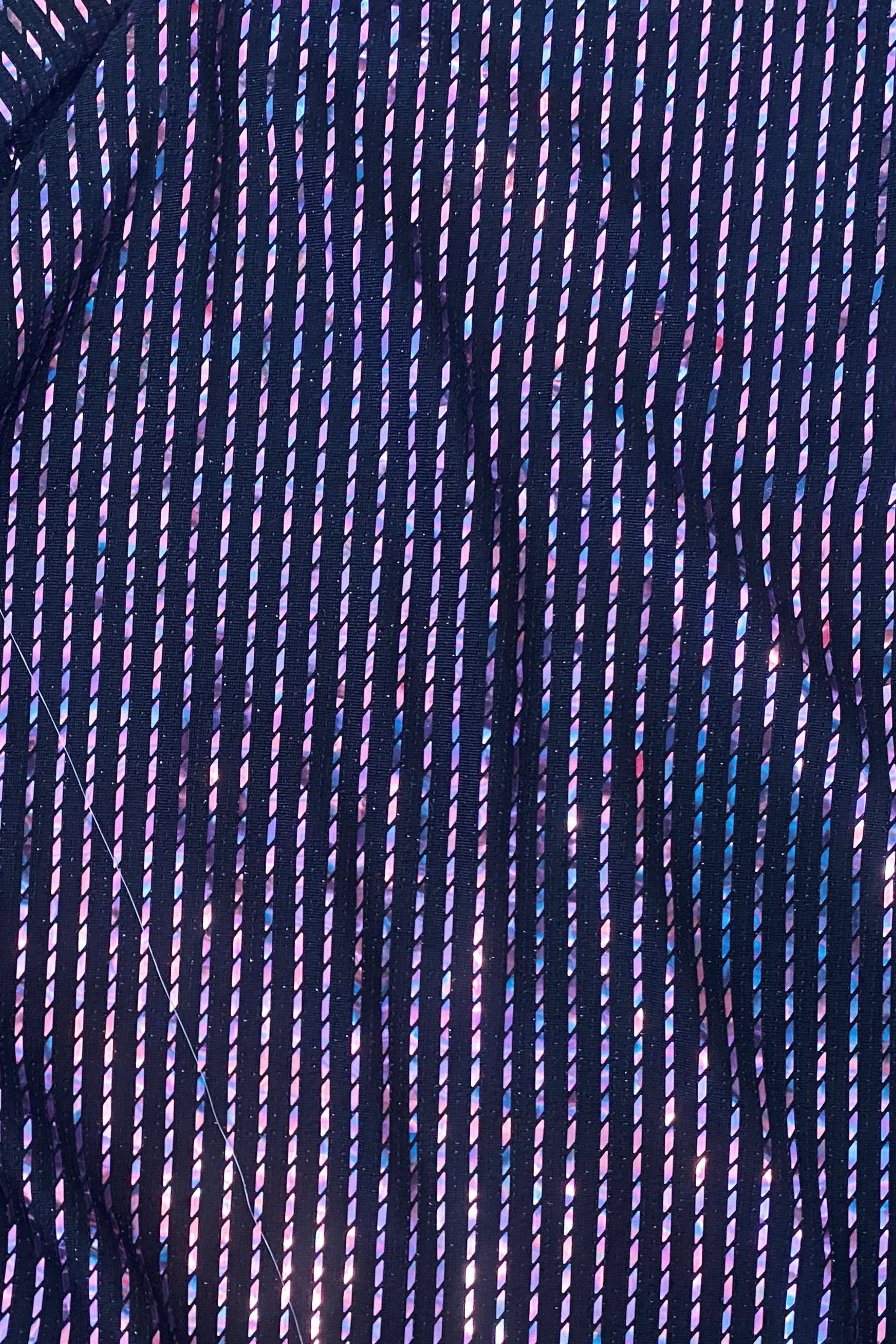 purple & black lycra shiny
