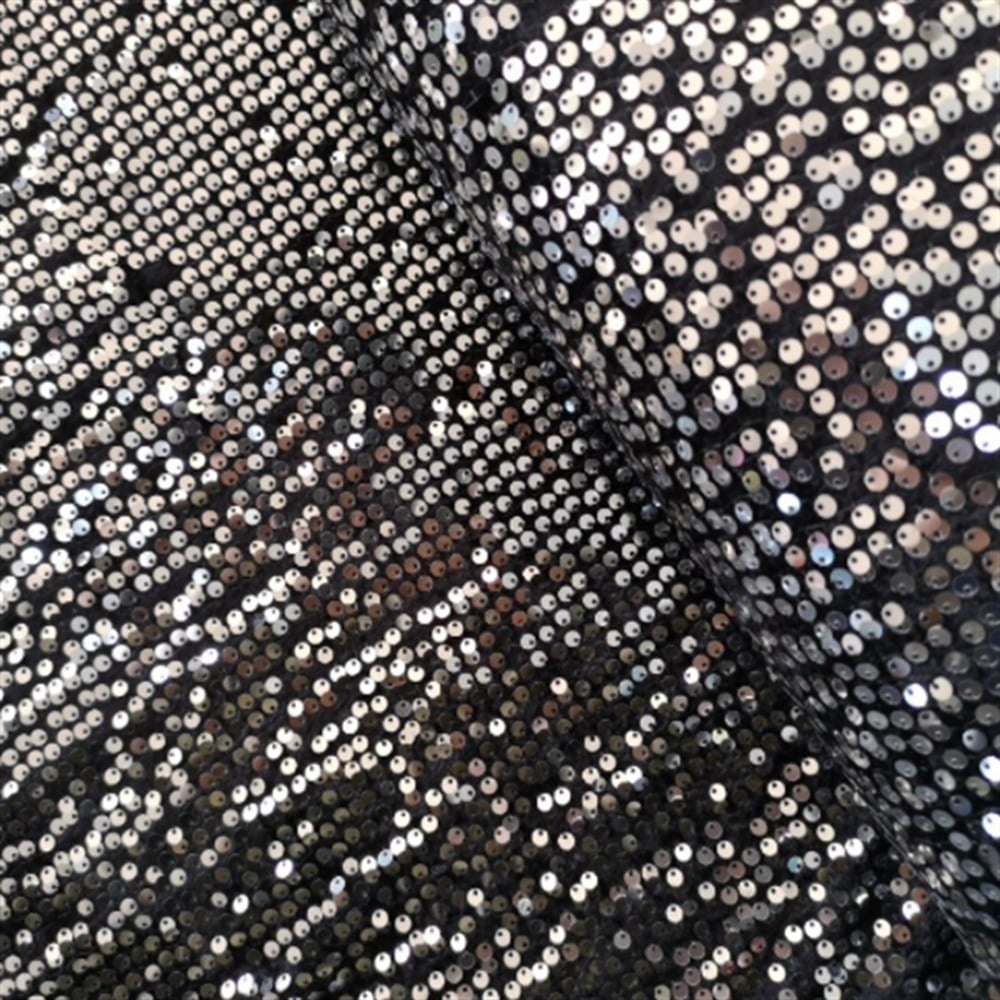 Silver Lycra Sequin on velvet