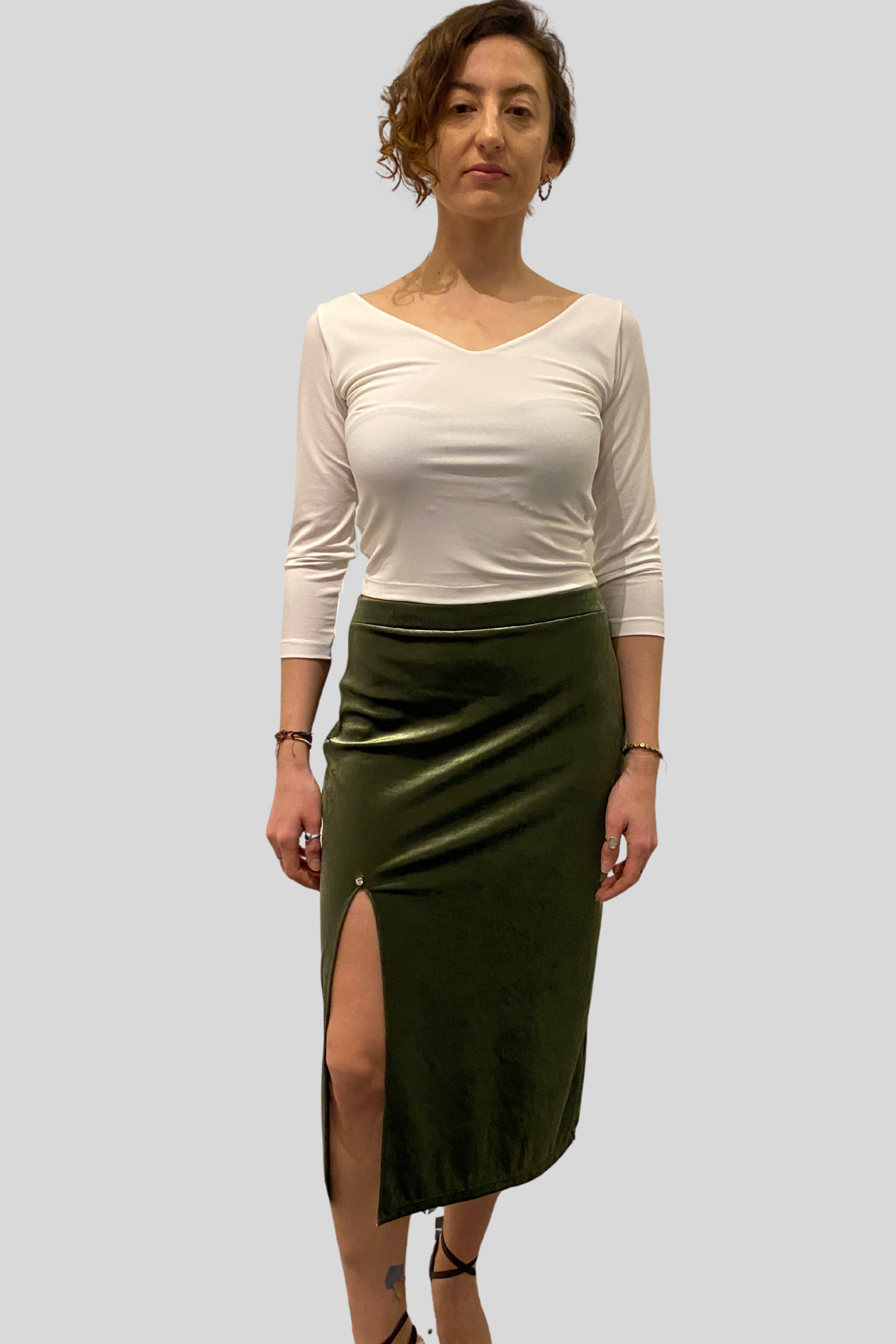SlimFit Velvet Tango Skirt Lucia