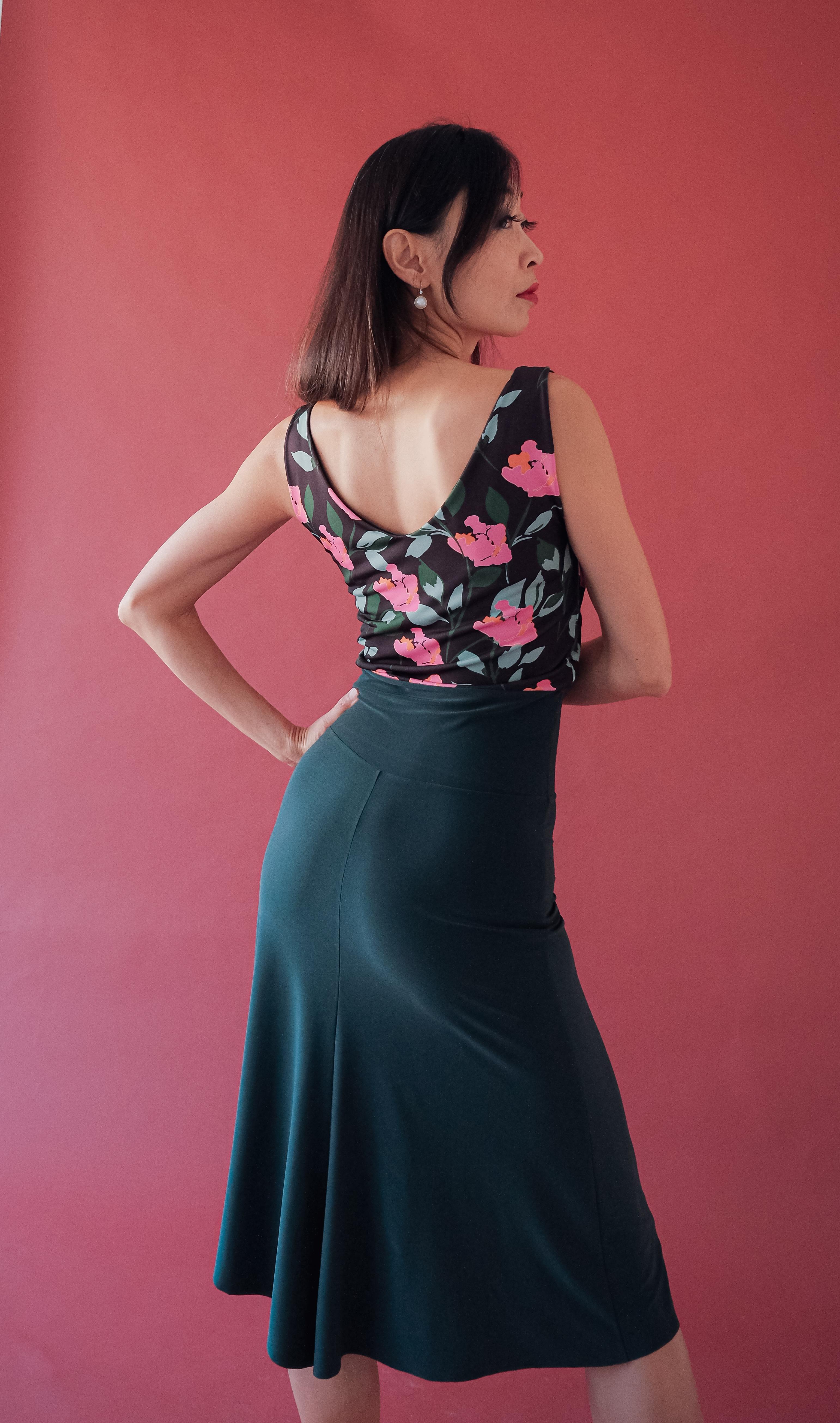 Tango Dress No 14 with Floral Print