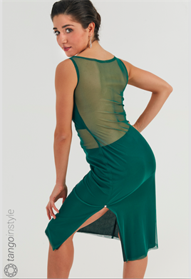 Tül Transparan Detaylı Elbise Lorena2