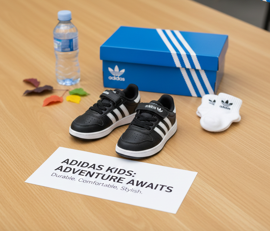 Adidas Çocuk Ayakkabısı Siyah Beyaz