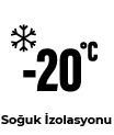 -20 derece soğuk izolasyonu