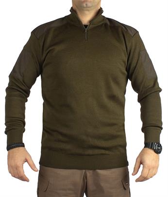 YDS ASKERİ KAZAK - YAKASI FERMUARLI -HAKİ