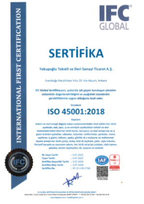 FC Global Sertifikasyon ISO 45001:2018