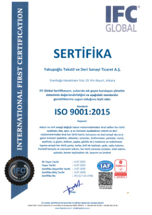 FC Global Sertifikasyon ISO 9001:2015
