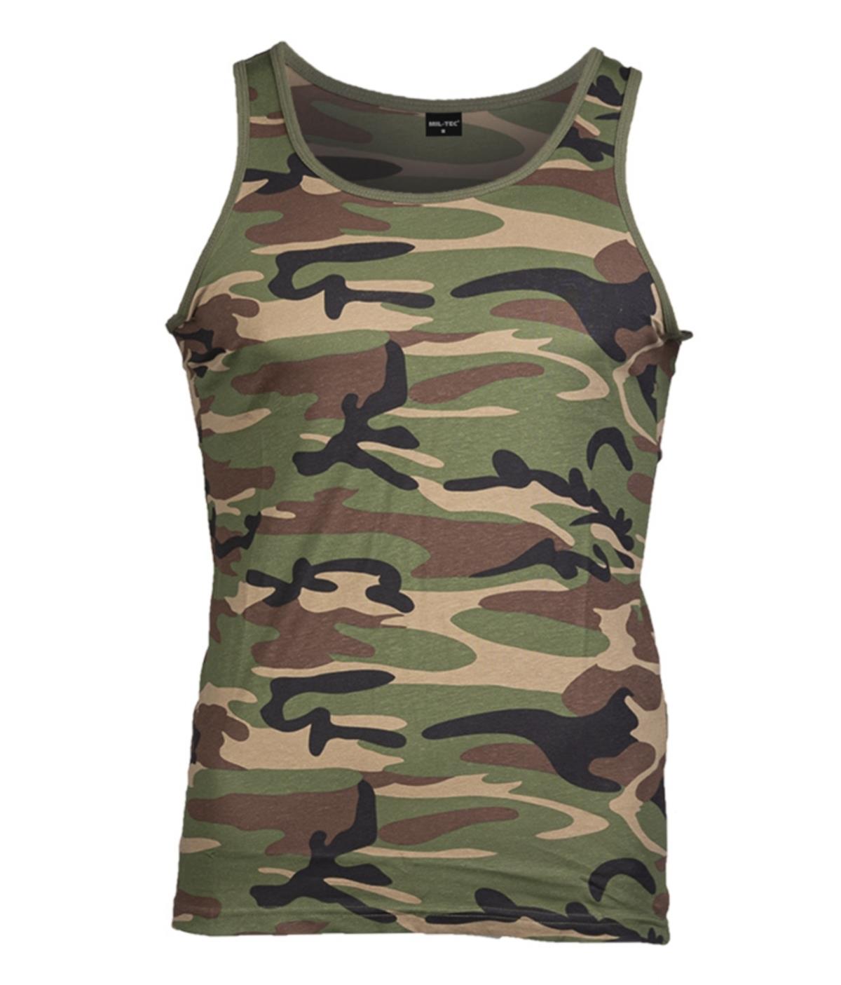 YDS MIL-TEC WOODLAND TANK TOP -KAMUFLAJLI