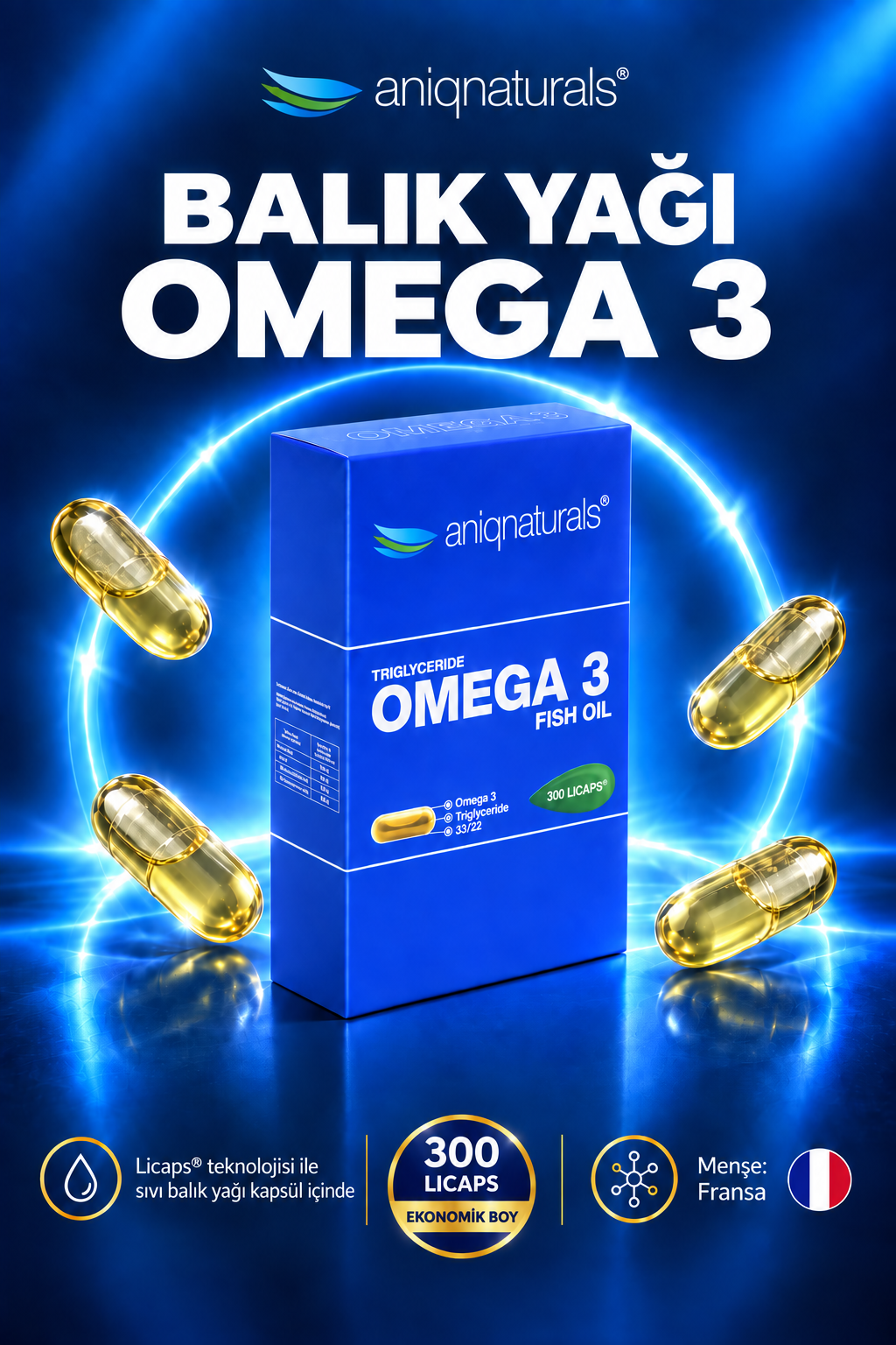 Omega 3 Fish Oil 300 Licaps