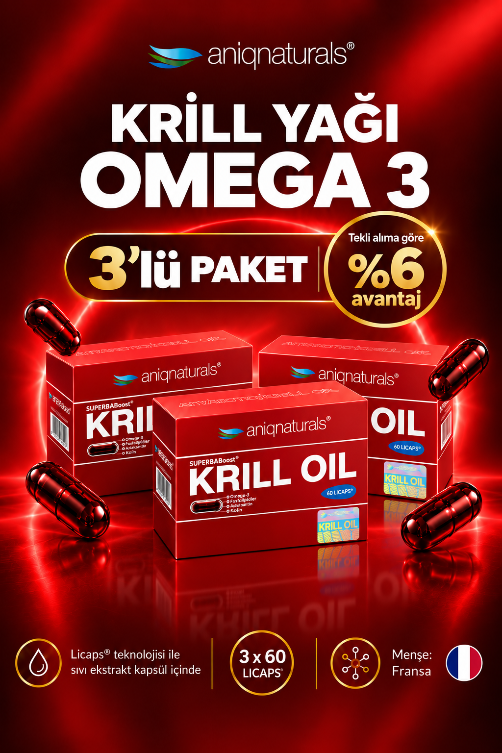 Superba Boost Krill Oil 60 Licaps 3 Adet