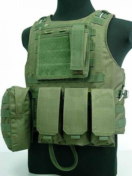 AIRSOFT TAKTİK HÜCUM YEŞİL YELEK ( GREEN MOLLE VEST )