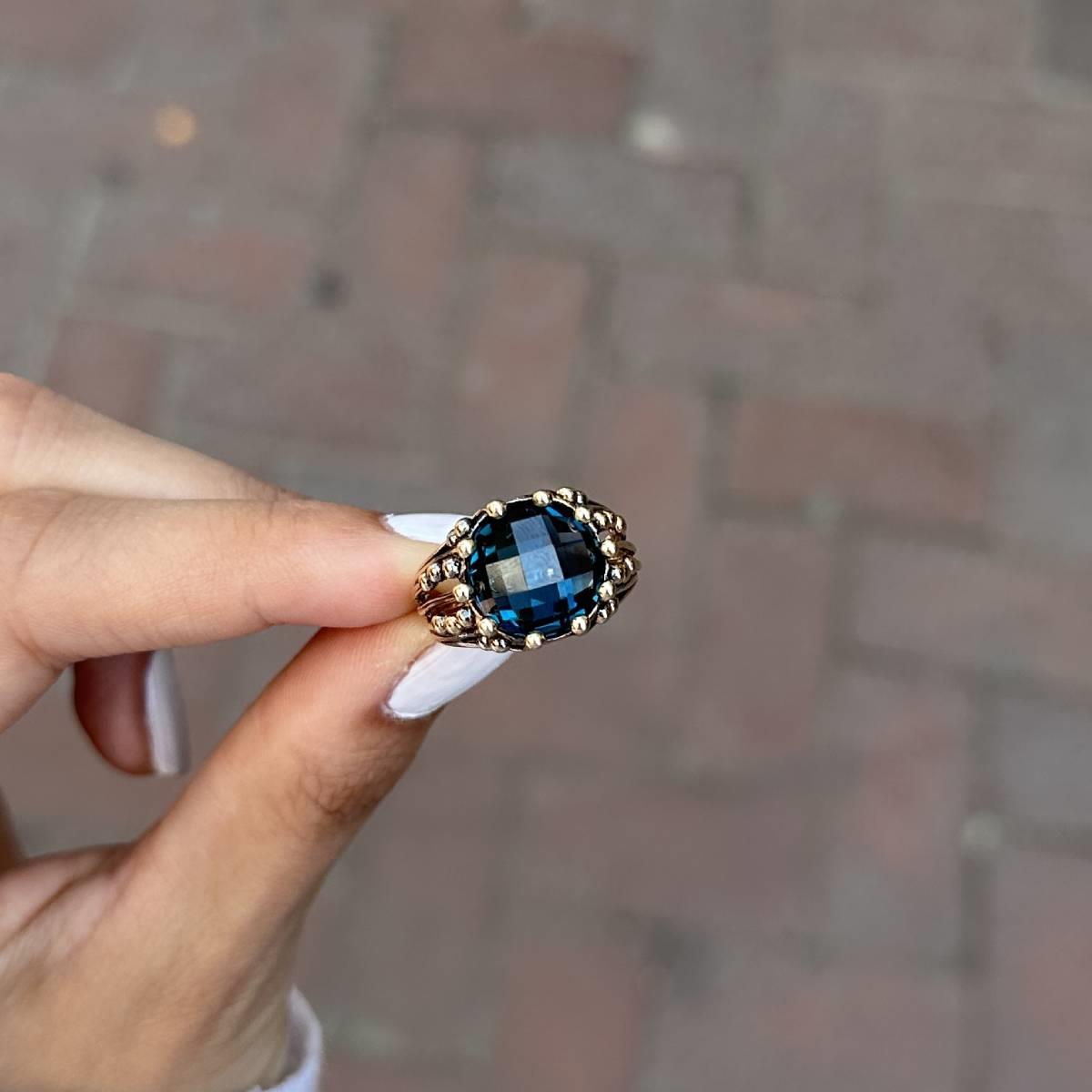 London Blue Topaz Yüzük