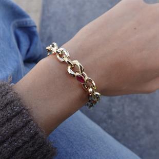 Pembe Taşlı Cetaş Bileklik