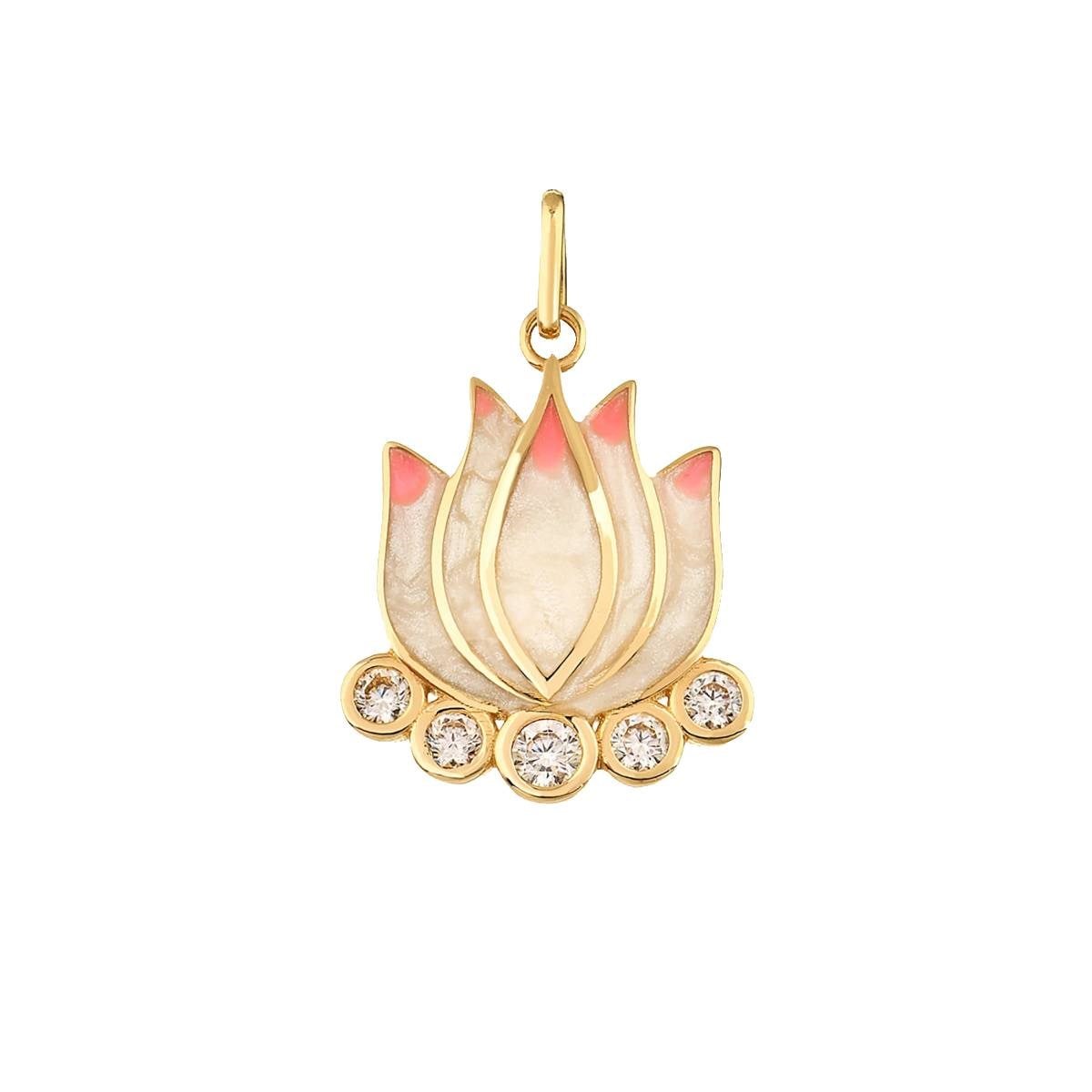Pembe Lotus Charm