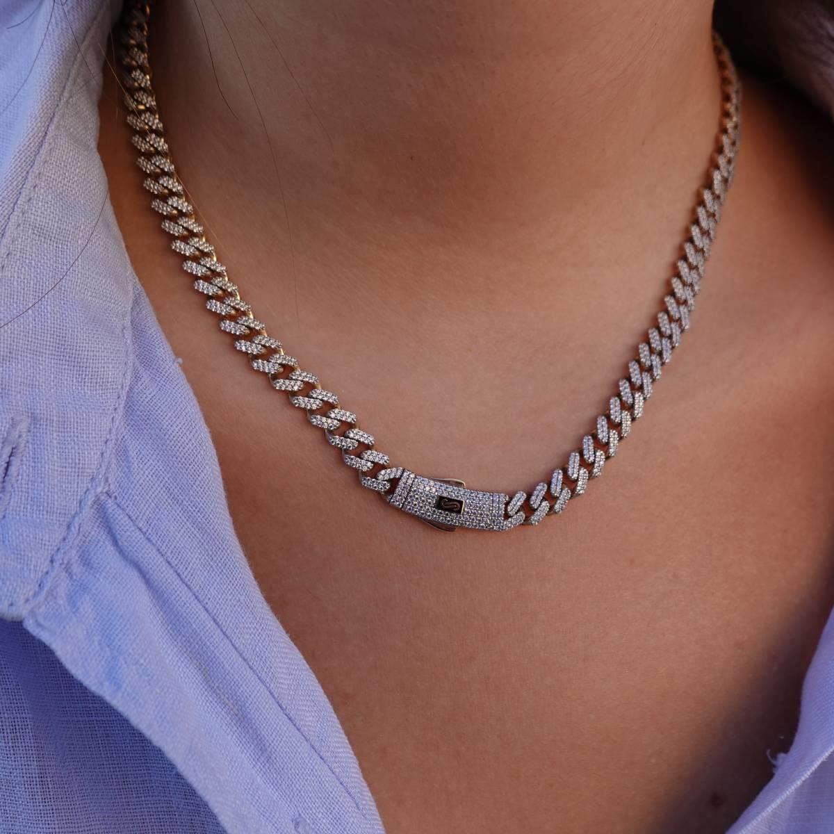 Taşlı Atasay Monaco Chain Kolye