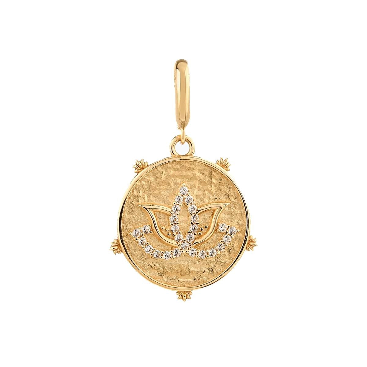 Taşlı Lotus Charm
