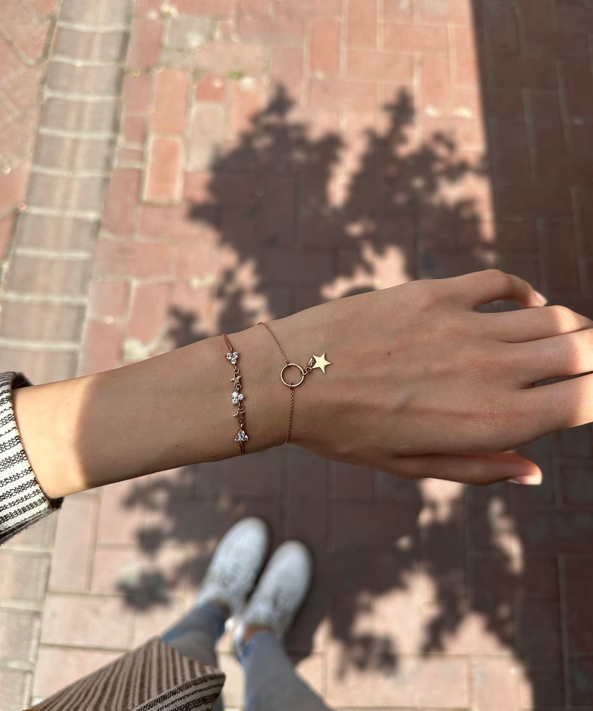 Yıldız Rose Gold Bileklik