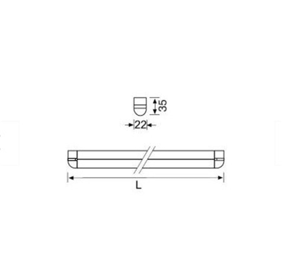 Jüpiter 14W  Ledli Gizli Işık Bant Armatür 220V 3000K (117CM) LE497