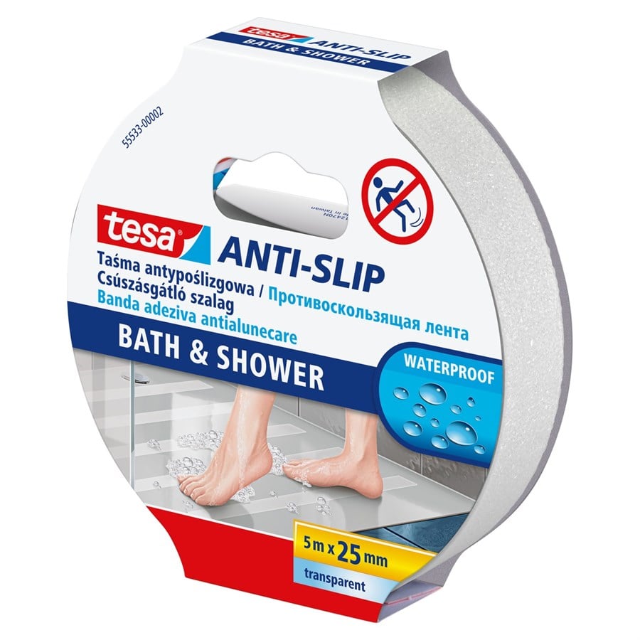 tesa® ANTI-SLIP Kaydırmaz Bant Islak Zeminler için  5m x 25mm 55533