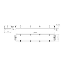 Haksat 2X54W Yüksek Tavan Armatürü