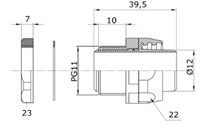 Gewiss PG11 Spral Boru Tipi Rekor DX54412