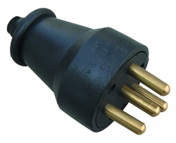 Bemis Fiş Kauçuk IP44 25A Düz 3P+N