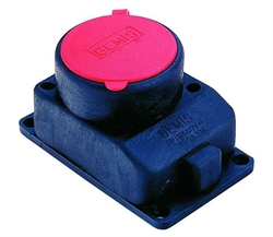 Bemis Kauçuk Priz IP44 25A Duvar 3P+E
