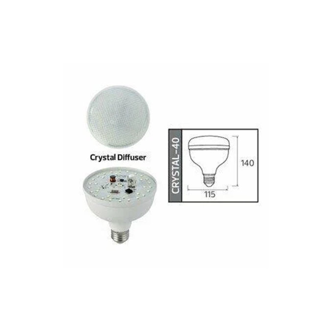 AMPUL LED CRYSTAL-40 220V  40W 6400K