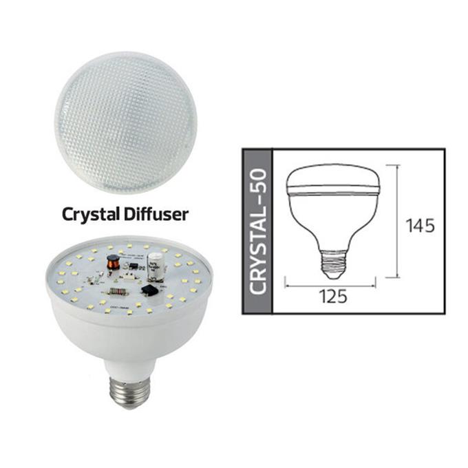HOROZ Led Ampul Kristal Camlı 50W E27 2700K