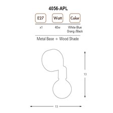 Valetta Aplik Siyah 4056-APL,19