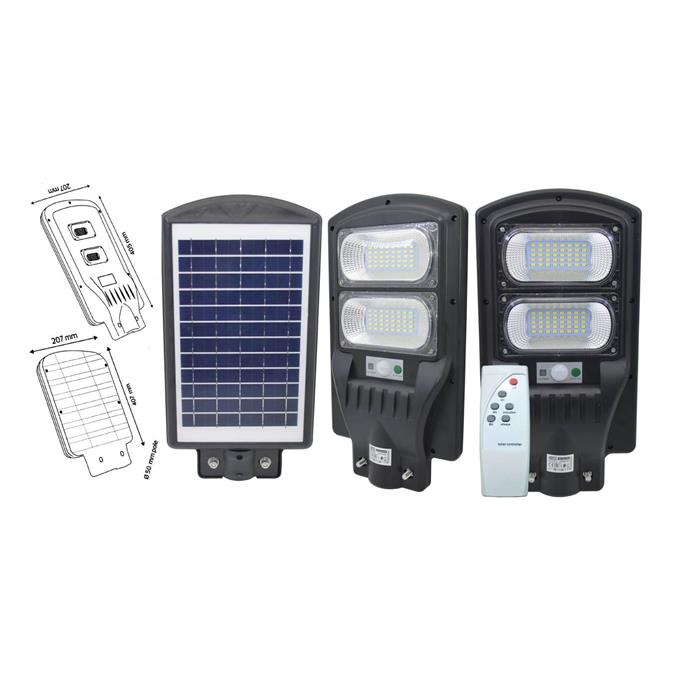 Horoz 074-009-0100 Grand-100 6400K Beyaz Işık Led Solar Sokak Lambası (Sensörlü+Kumandalı)