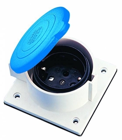 Bemis Priz Pls.IP44 16A Makine 2P+E Mavi