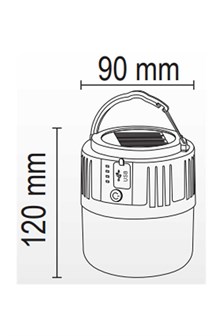 FORLİFE  LAMBA KAMP SOLAR 5 MOD 30W FL-3210
