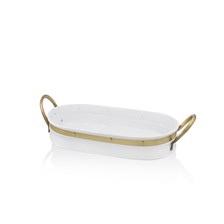 The Mia Galvin Tepsi Beyaz 54x23 Cm GLN0058 GLN0058