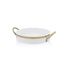 The Mia Galvin Tepsi Beyaz 30 Cm GLN0056