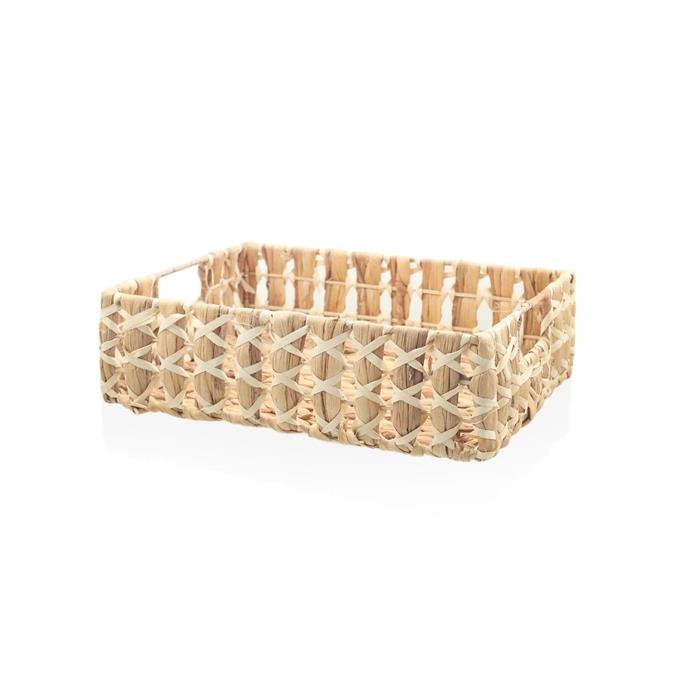 The Mia Hasır Dikdörtgen Sepet 35x27x10 cm SPT0058