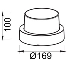 HOROZ 12W SMD LED BAHÇE ARMATÜR 4200K ILIK BEYAZ SUGA 12RC 076-019-0012