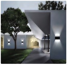 Horoz 6W Çift Yönlü Led Aplik BAHÇE PROTON 4 SİYAH 4200K IP65 Alüminyum 076-039-0006