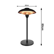 ISITICI AYAKLI LUXFIRE İÇ VE DIŞ MEKAN THL001-MI