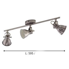Eglo 96554 Seras 3Lü Sıva Üstü Spot Antik Krem
