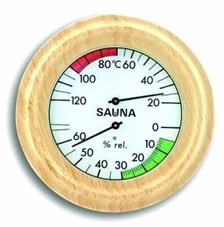 TFA 40.1005  SAUNA TERMOMETRESİ HİGROMETRESİ Ahşap Gövdeli